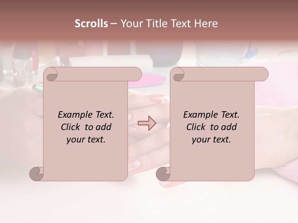 White Salon Towel PowerPoint Template