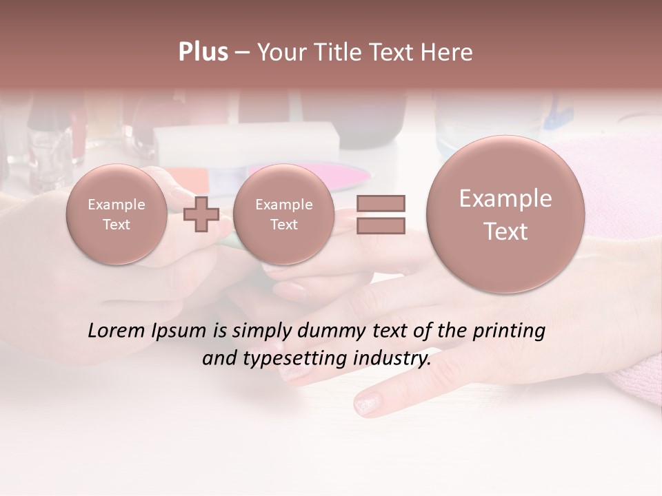 White Salon Towel PowerPoint Template