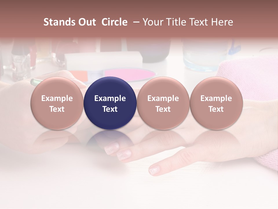 White Salon Towel PowerPoint Template