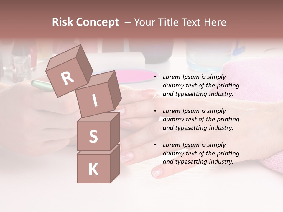 White Salon Towel PowerPoint Template