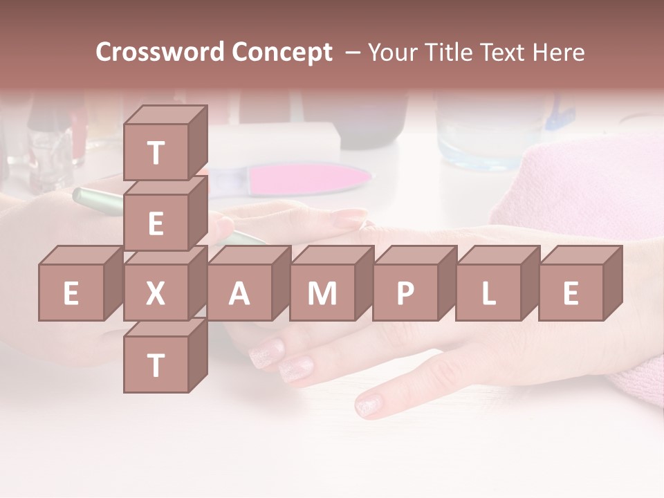 White Salon Towel PowerPoint Template