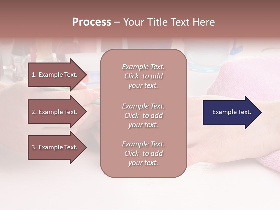 White Salon Towel PowerPoint Template