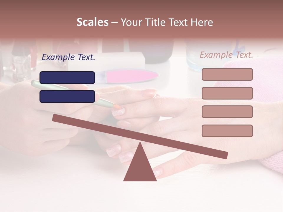 White Salon Towel PowerPoint Template