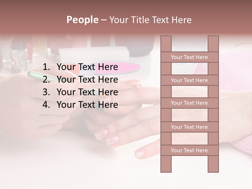 White Salon Towel PowerPoint Template