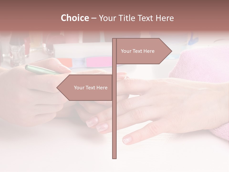 White Salon Towel PowerPoint Template