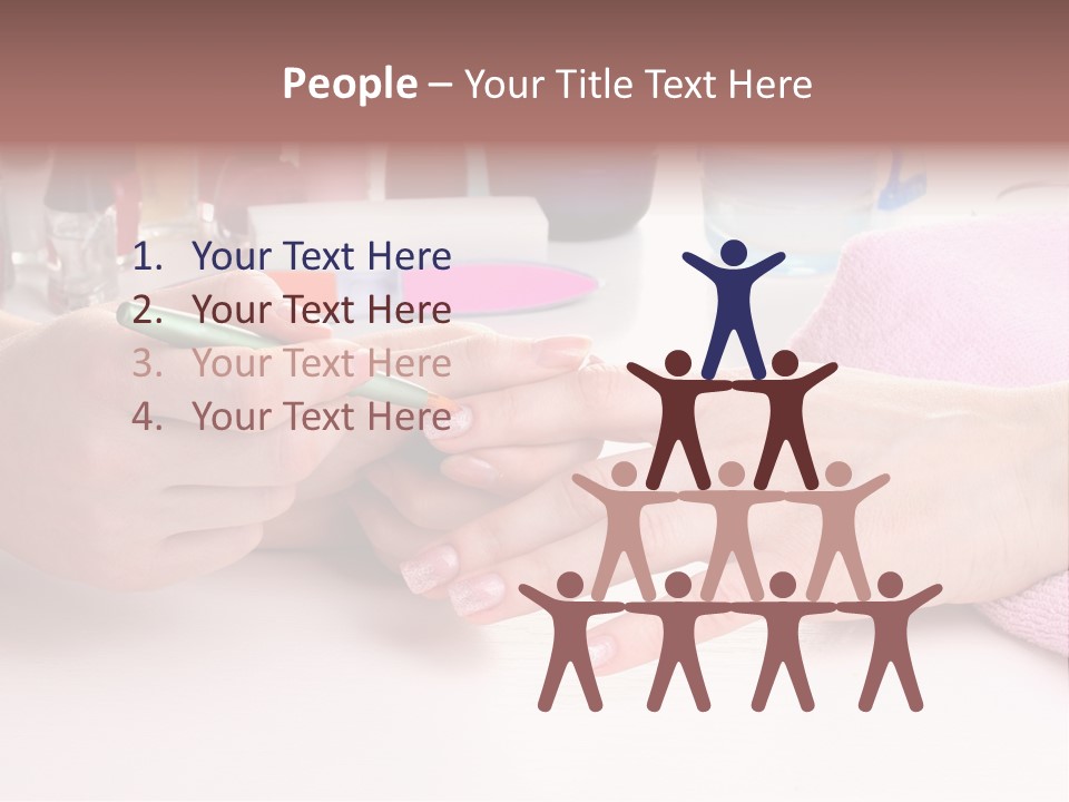 White Salon Towel PowerPoint Template