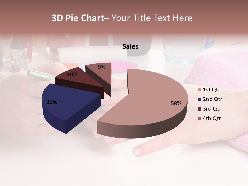 White Salon Towel PowerPoint Template