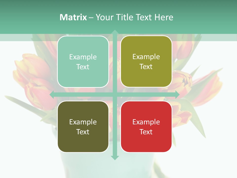 Easter Decoration Table Decoration Tulip PowerPoint Template