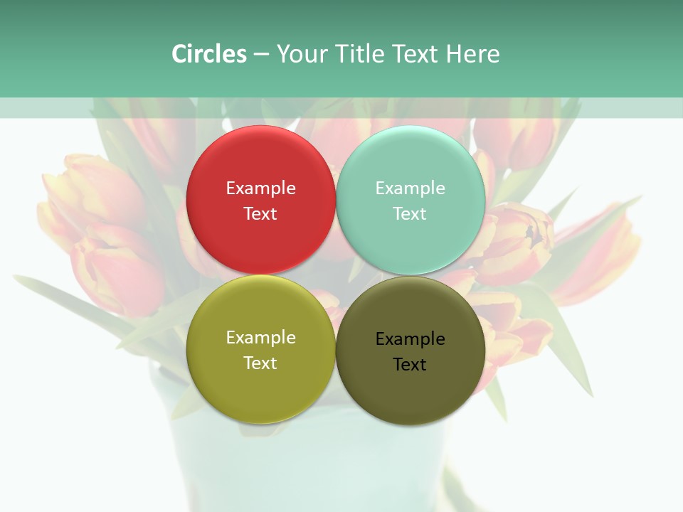 Easter Decoration Table Decoration Tulip PowerPoint Template