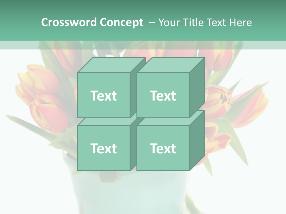 Easter Decoration Table Decoration Tulip PowerPoint Template