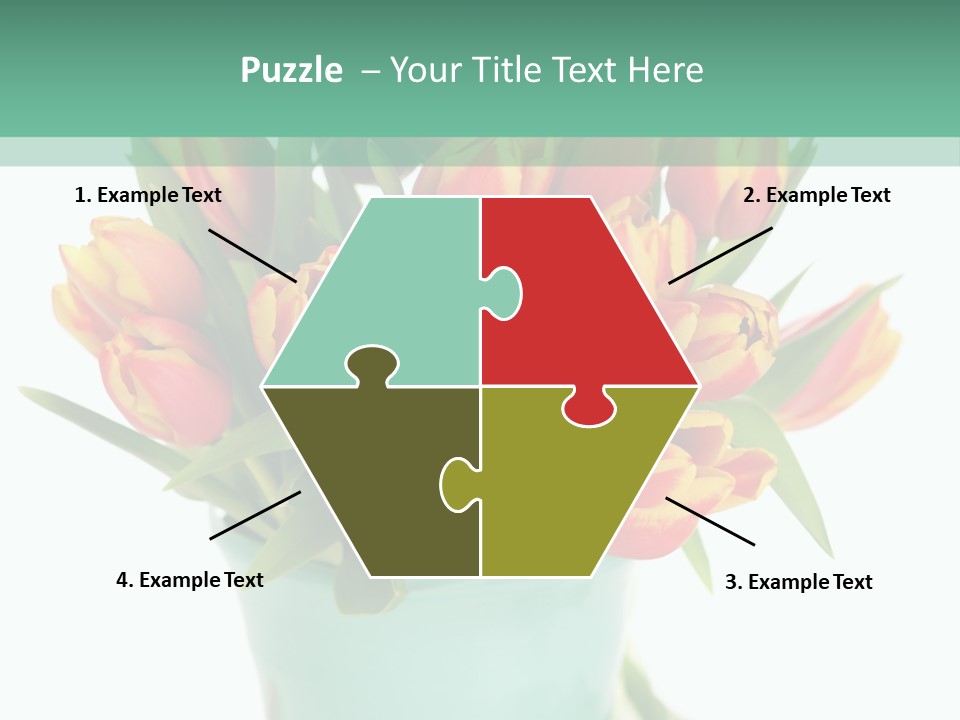 Easter Decoration Table Decoration Tulip PowerPoint Template