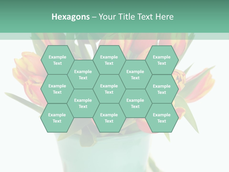 Easter Decoration Table Decoration Tulip PowerPoint Template