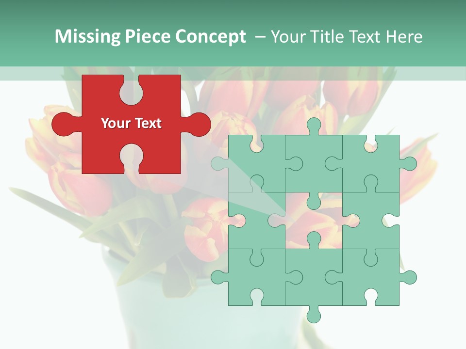 Easter Decoration Table Decoration Tulip PowerPoint Template