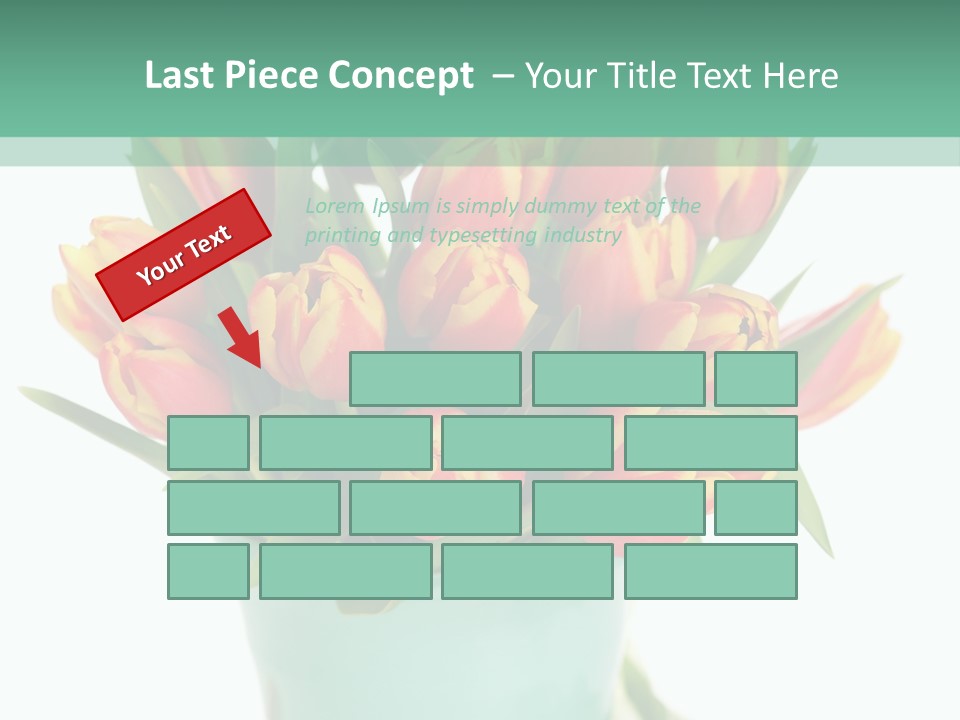 Easter Decoration Table Decoration Tulip PowerPoint Template