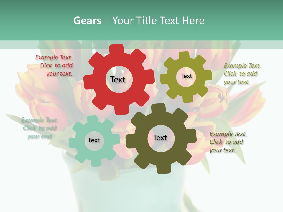 Easter Decoration Table Decoration Tulip PowerPoint Template