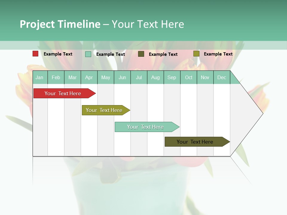 Easter Decoration Table Decoration Tulip PowerPoint Template