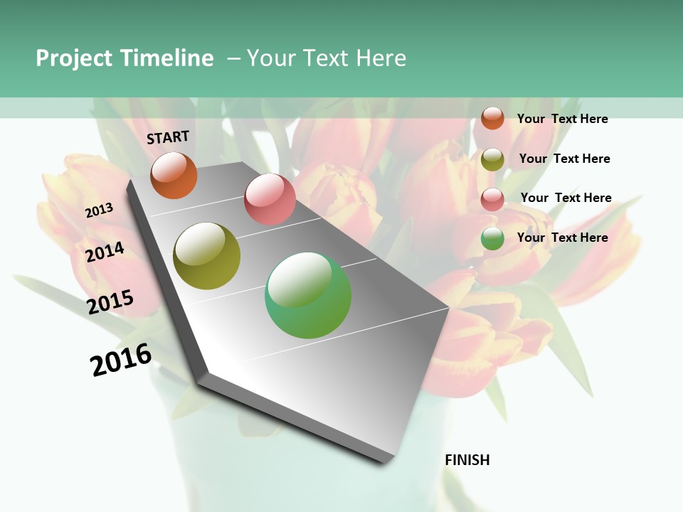 Easter Decoration Table Decoration Tulip PowerPoint Template