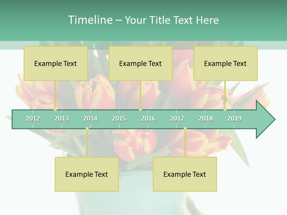 Easter Decoration Table Decoration Tulip PowerPoint Template