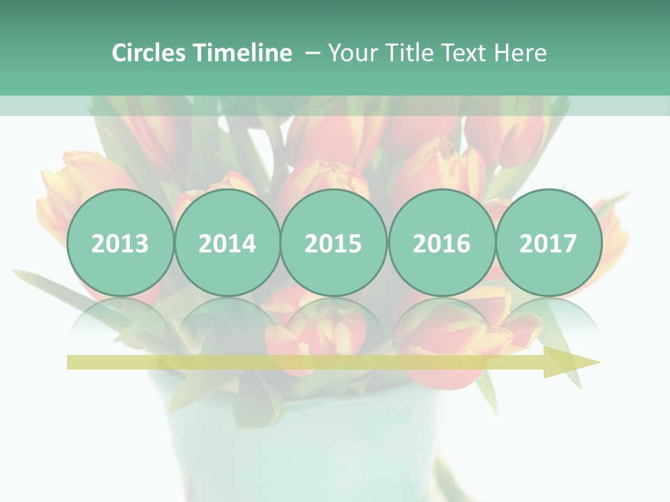 Easter Decoration Table Decoration Tulip PowerPoint Template