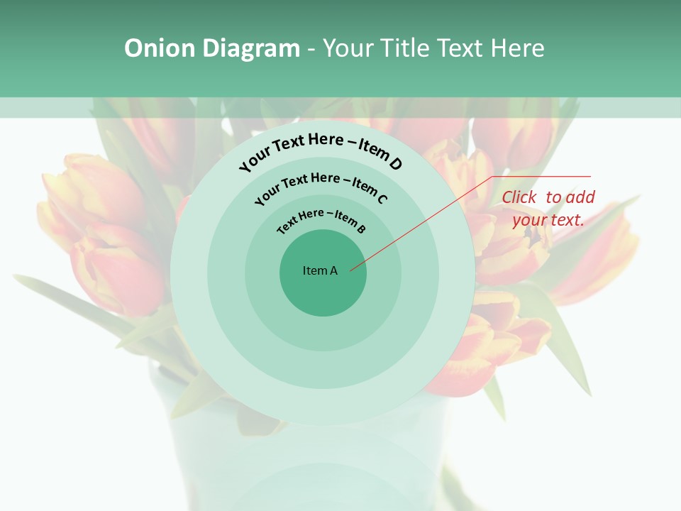 Easter Decoration Table Decoration Tulip PowerPoint Template