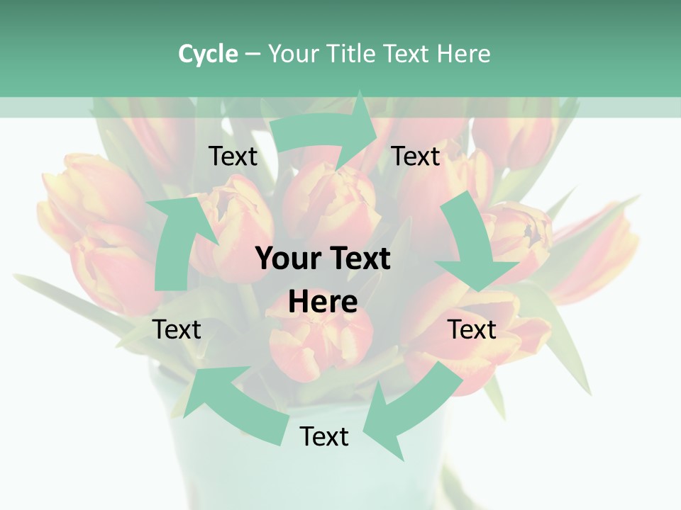 Easter Decoration Table Decoration Tulip PowerPoint Template