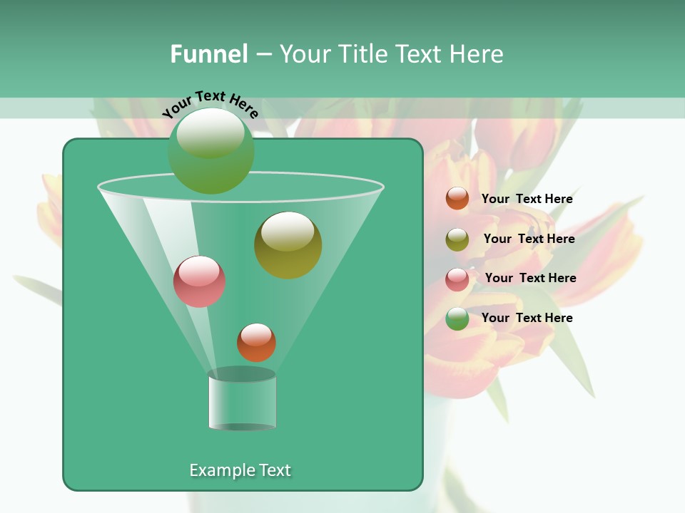 Easter Decoration Table Decoration Tulip PowerPoint Template