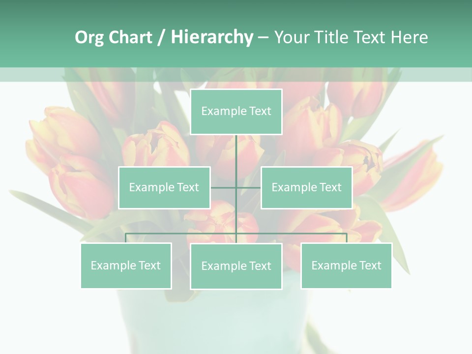 Easter Decoration Table Decoration Tulip PowerPoint Template