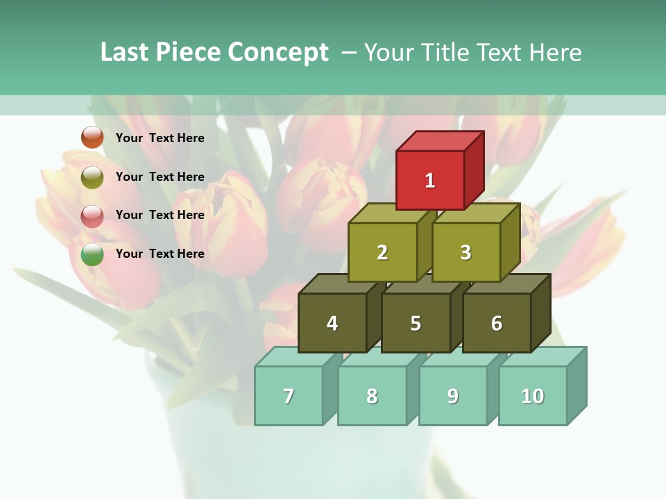 Easter Decoration Table Decoration Tulip PowerPoint Template