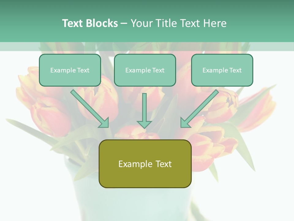 Easter Decoration Table Decoration Tulip PowerPoint Template