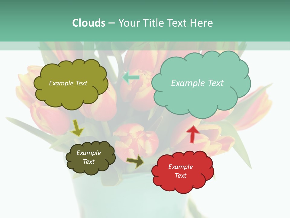 Easter Decoration Table Decoration Tulip PowerPoint Template