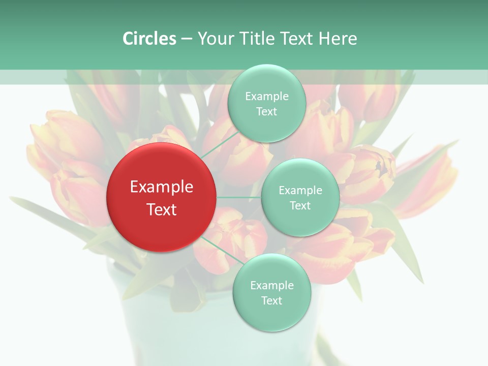 Easter Decoration Table Decoration Tulip PowerPoint Template