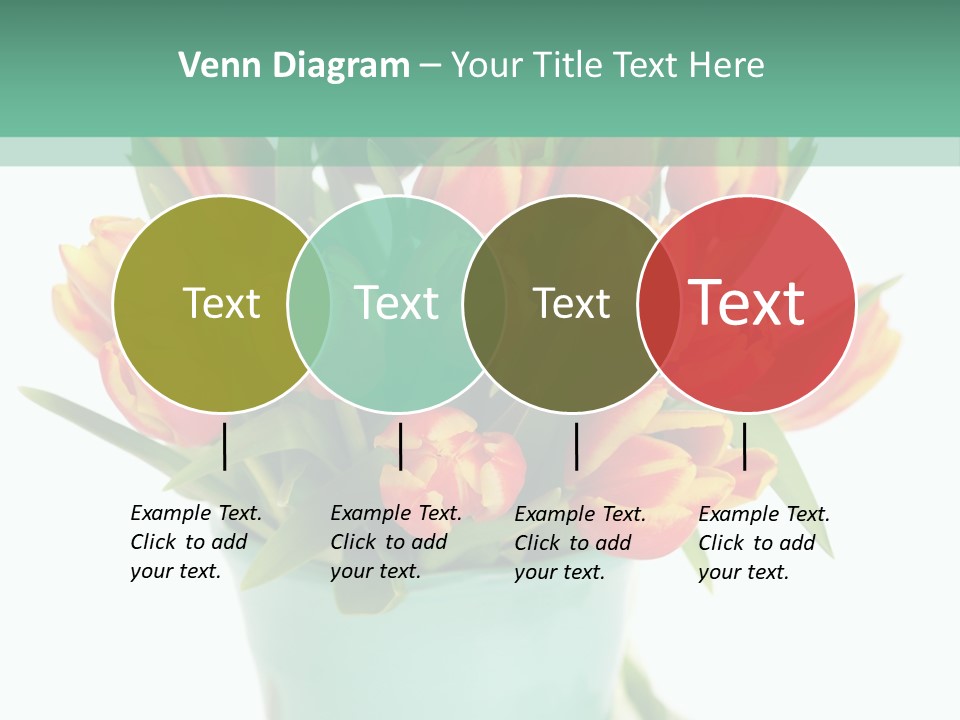 Easter Decoration Table Decoration Tulip PowerPoint Template