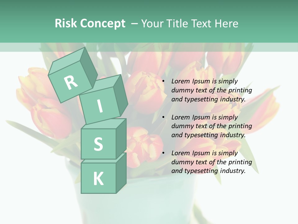 Easter Decoration Table Decoration Tulip PowerPoint Template