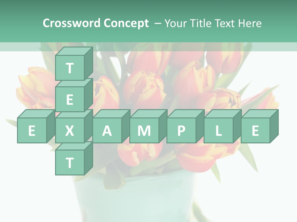 Easter Decoration Table Decoration Tulip PowerPoint Template