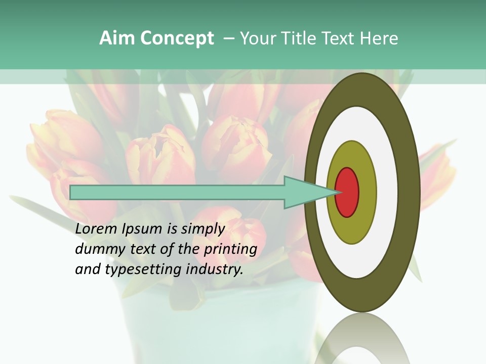 Easter Decoration Table Decoration Tulip PowerPoint Template