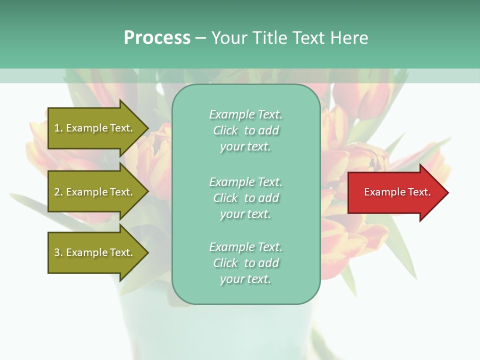 Easter Decoration Table Decoration Tulip PowerPoint Template