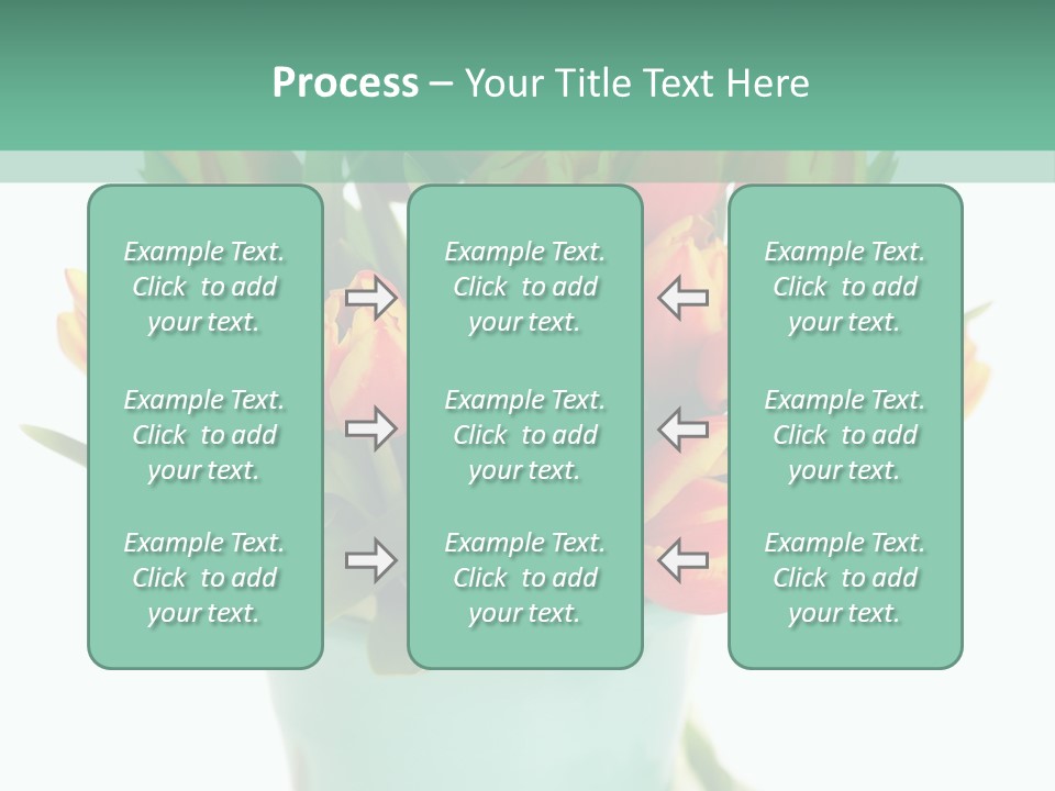 Easter Decoration Table Decoration Tulip PowerPoint Template