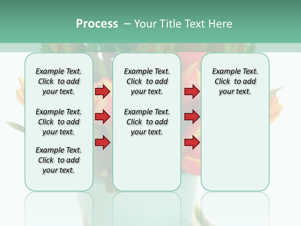 Easter Decoration Table Decoration Tulip PowerPoint Template