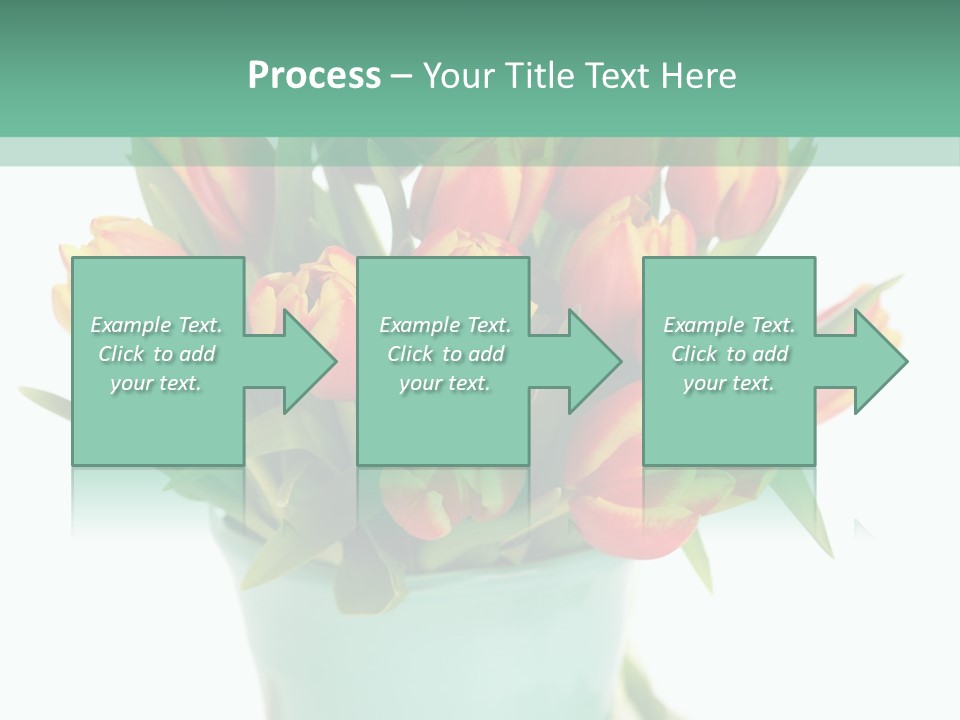 Easter Decoration Table Decoration Tulip PowerPoint Template