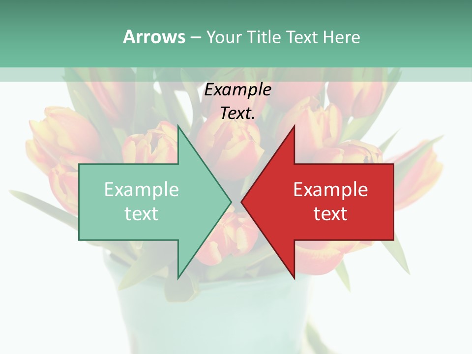 Easter Decoration Table Decoration Tulip PowerPoint Template