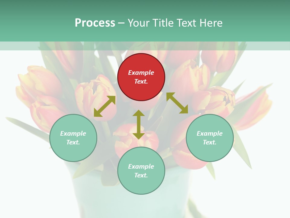 Easter Decoration Table Decoration Tulip PowerPoint Template