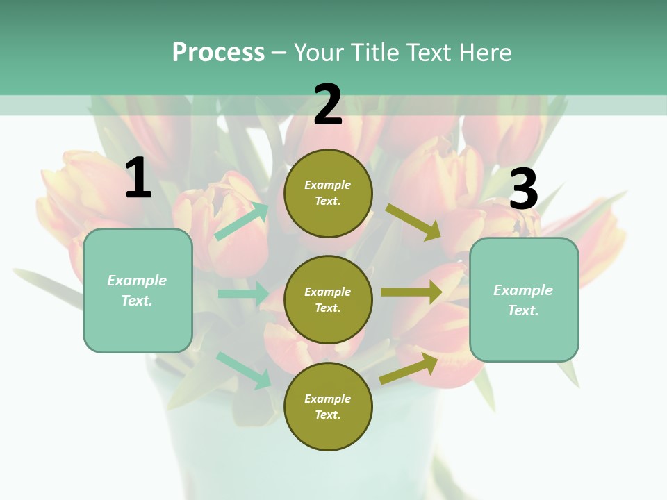 Easter Decoration Table Decoration Tulip PowerPoint Template