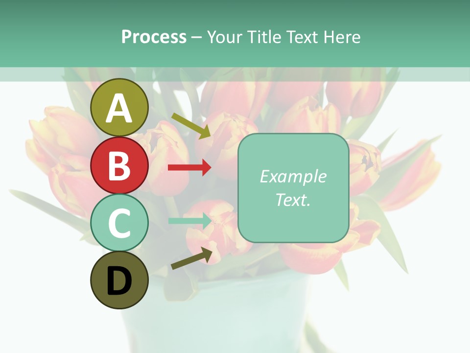 Easter Decoration Table Decoration Tulip PowerPoint Template