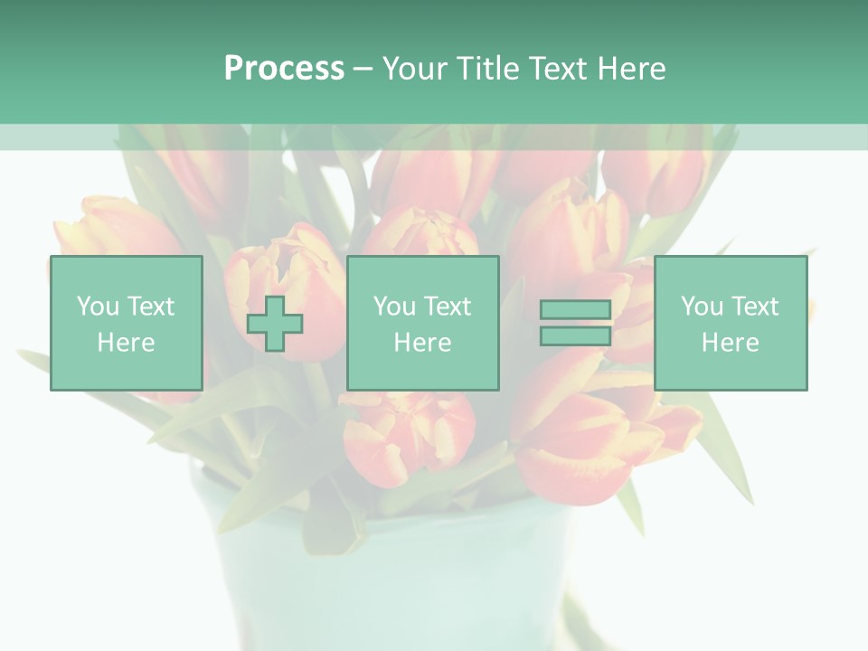 Easter Decoration Table Decoration Tulip PowerPoint Template