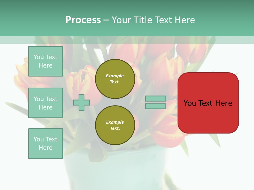 Easter Decoration Table Decoration Tulip PowerPoint Template