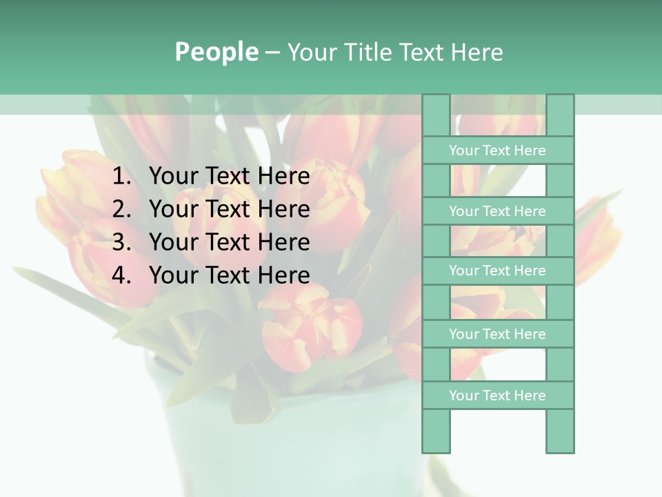 Easter Decoration Table Decoration Tulip PowerPoint Template