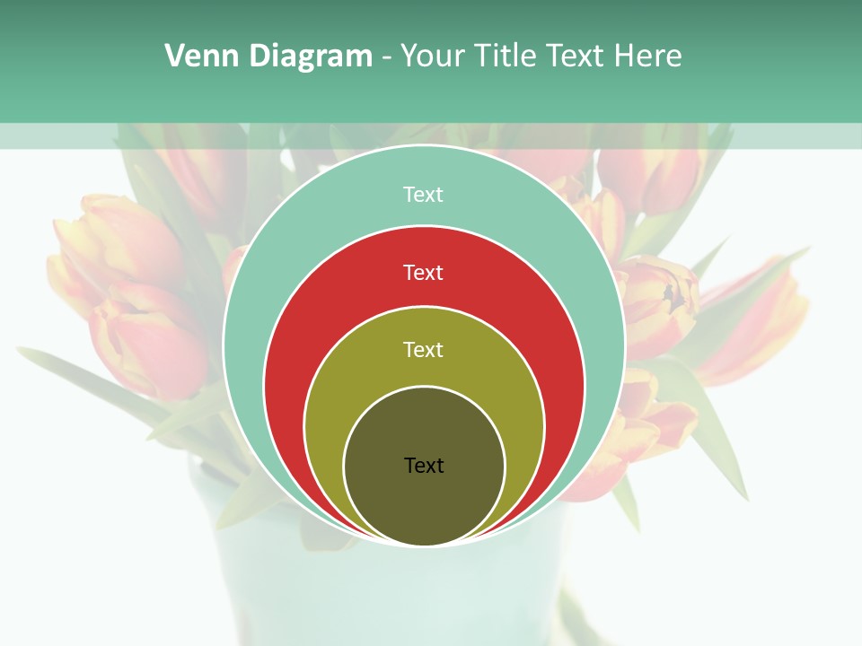 Easter Decoration Table Decoration Tulip PowerPoint Template