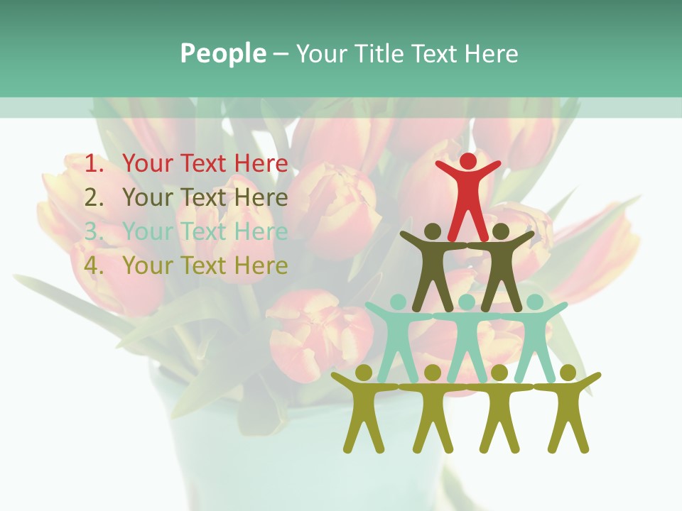 Easter Decoration Table Decoration Tulip PowerPoint Template