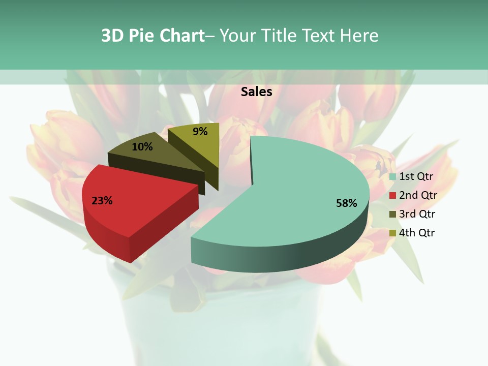 Easter Decoration Table Decoration Tulip PowerPoint Template