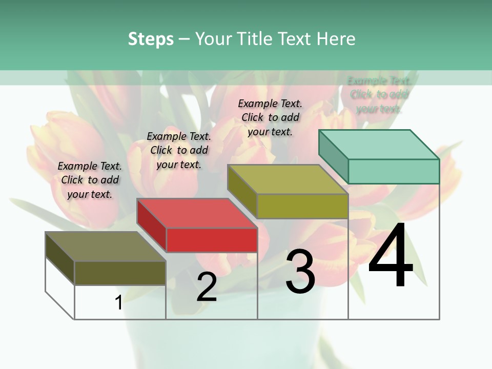 Easter Decoration Table Decoration Tulip PowerPoint Template